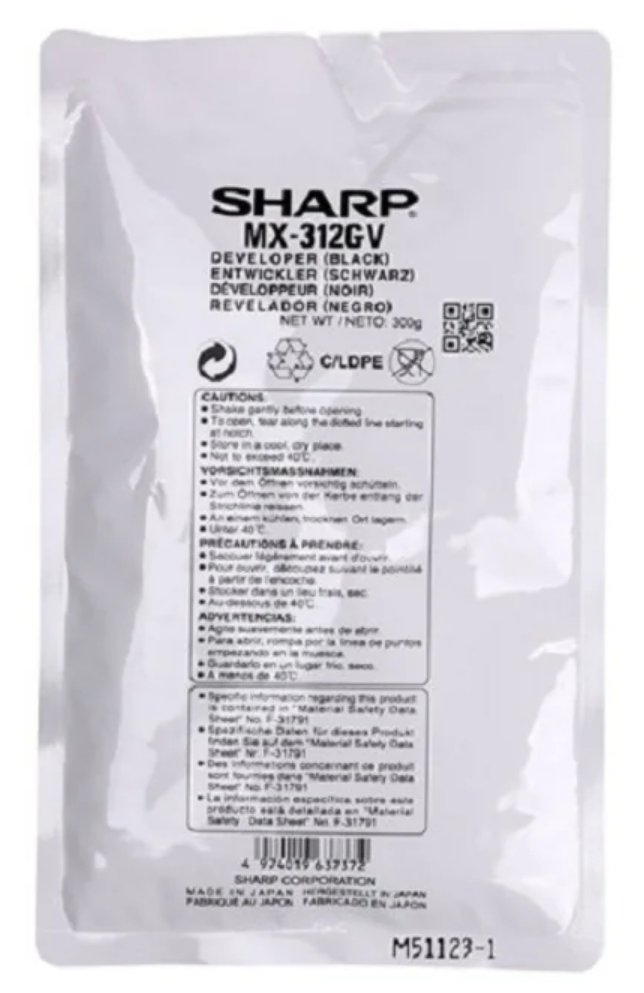 Девелопер Sharp AR-5726/5731/MX-M260/310/264/314/354/AR6020 (O) MX312GV