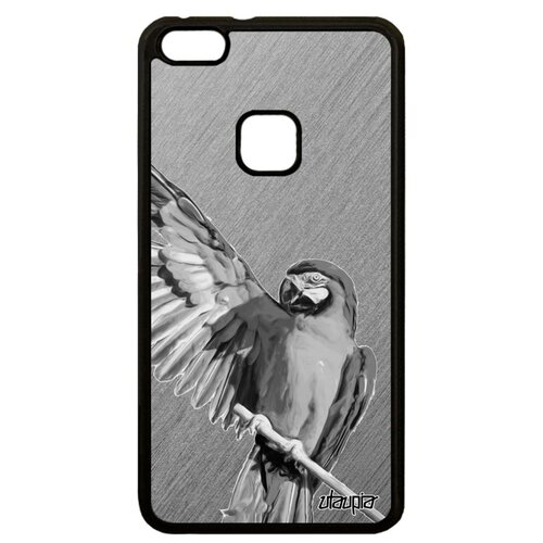 фото Чехол на смартфон huawei p10 lite, "попугай" птица тропики utaupia