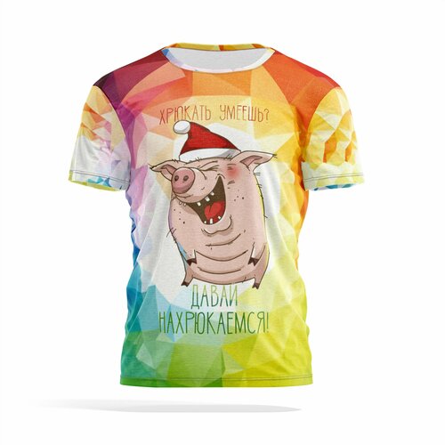 фото Футболка panin brand, размер 4xl, мультиколор