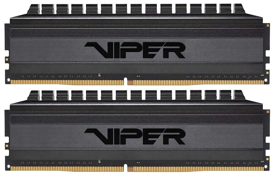 Оперативная память Patriot Memory VIPER 4 BLACKOUT 32 ГБ (16 ГБ x 2 шт.) DDR4 3200 МГц DIMM CL16 PVB432G320C6K