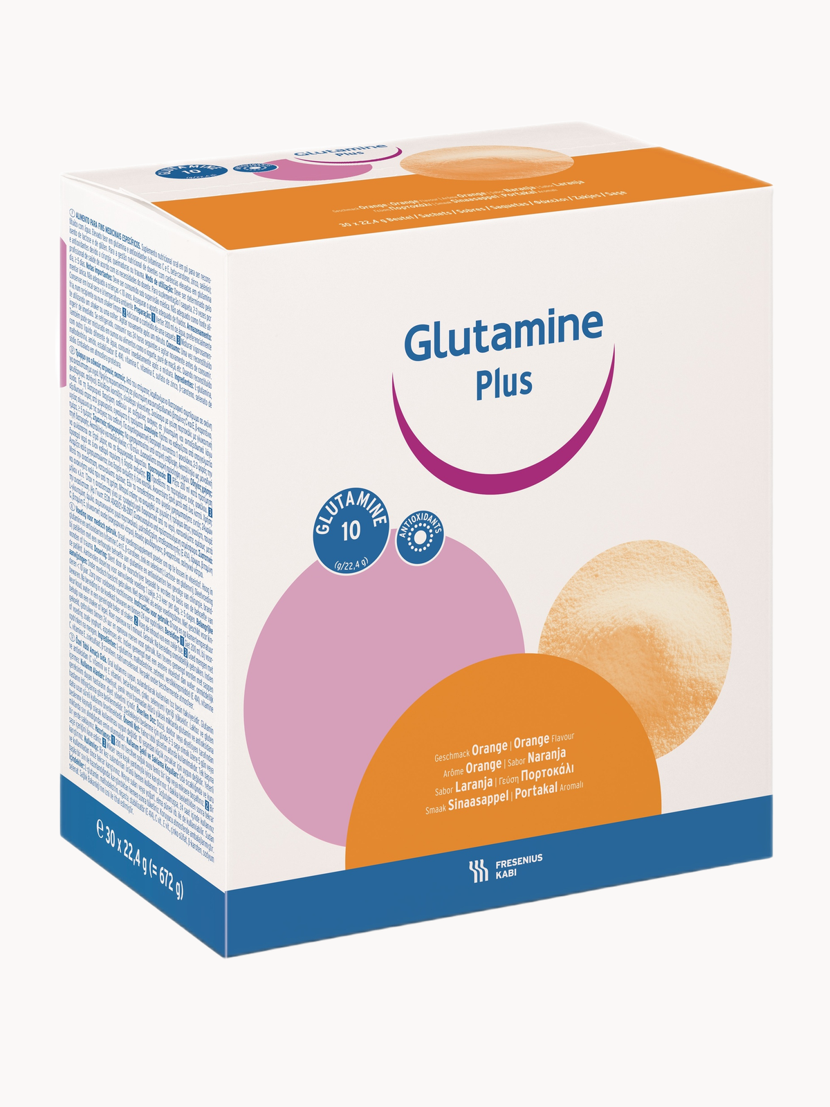FRESENIUS KABI Глутамин плюс  сухая смесь  30 мл  апельсин  30 шт 