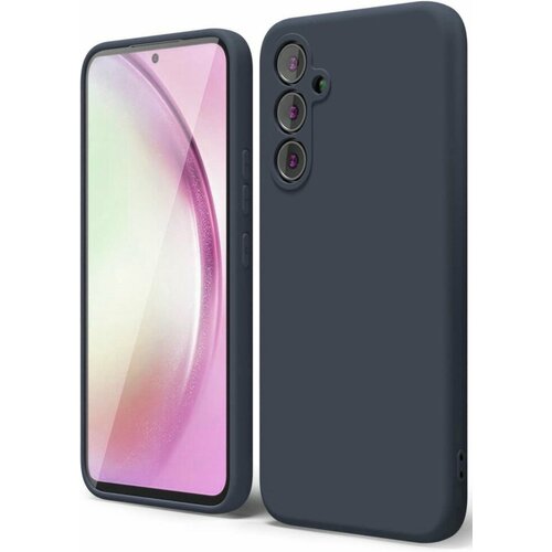 Накладка силиконовая Silicone Cover для Samsung Galaxy S23 Plus S916 синяя чехол накладка для samsung s916b s23 plus veglas silicone case закрытый светло розовый 18