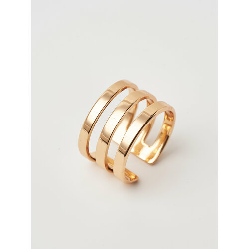 фото Кольцо shine & beauty, безразмерное, золотой