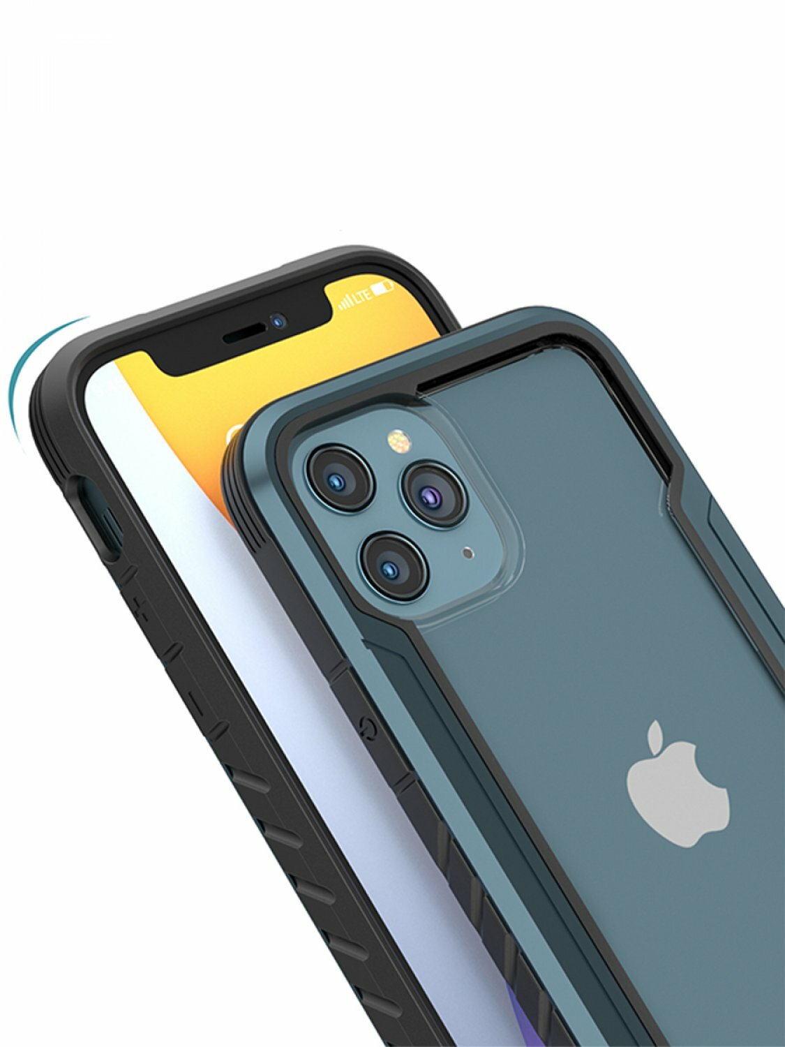 Чехол для Apple iPhone 12 Pro Max Amazingthing синий, противоударный силиконовый бампер, пластиковый кейс, накладка с защитой камеры