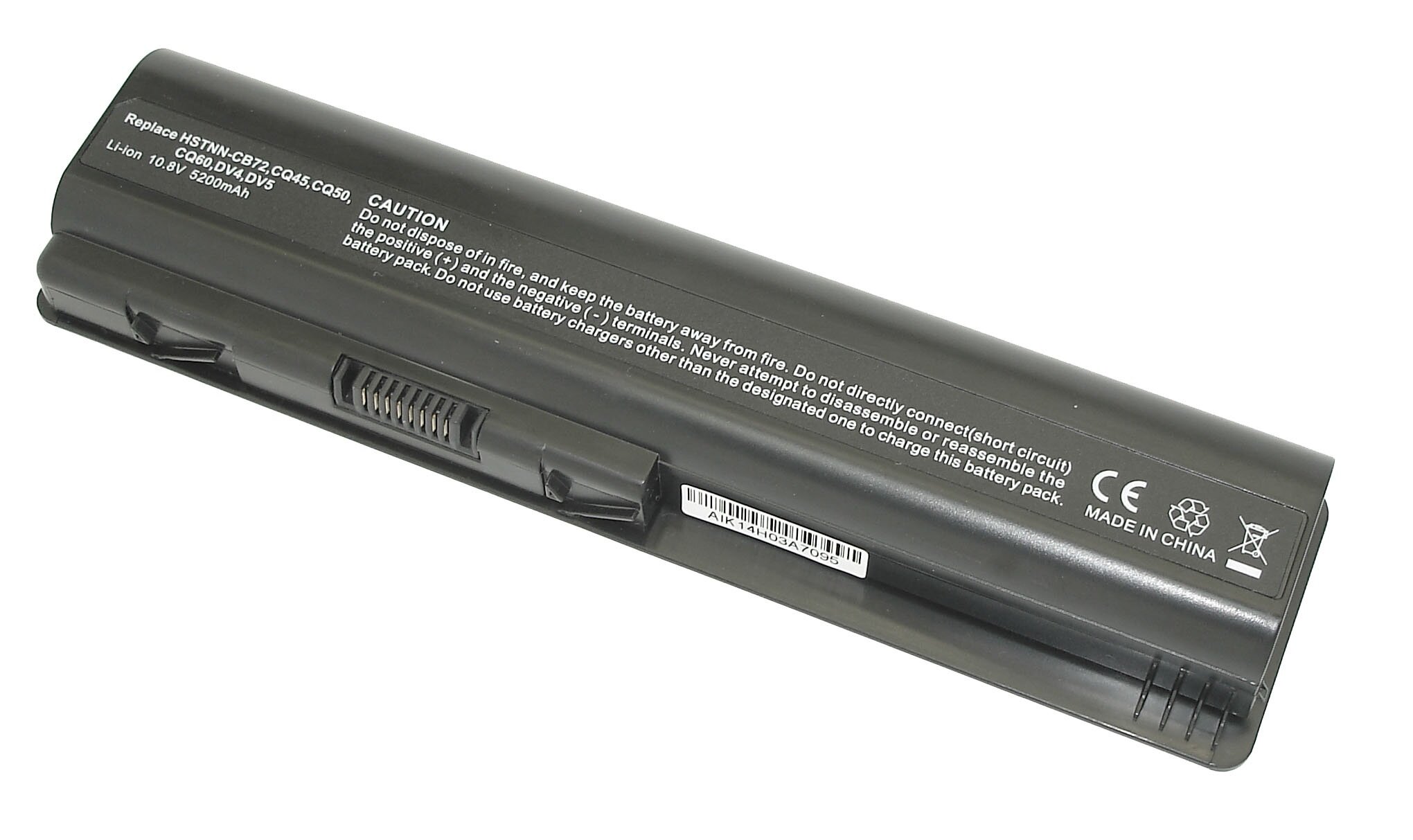 Аккумулятор для ноутбука HP Pavilion dv4, dv5, dv6, G50, Compaq Presario CQ40, CQ71 Series. 10.8V 5200mAh EV06, HSTNN-CB72