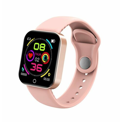 Умные многофункциональные смарт часы для для iOS Android FitPro розовые 49900₽