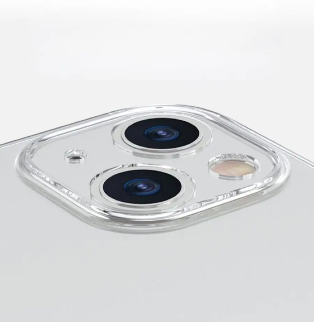 Ультратонкий силиконовый чехол для телефона iPhone 13 / Эпл Айфон 13 с дополнительной защитой камеры (Прозрачный)