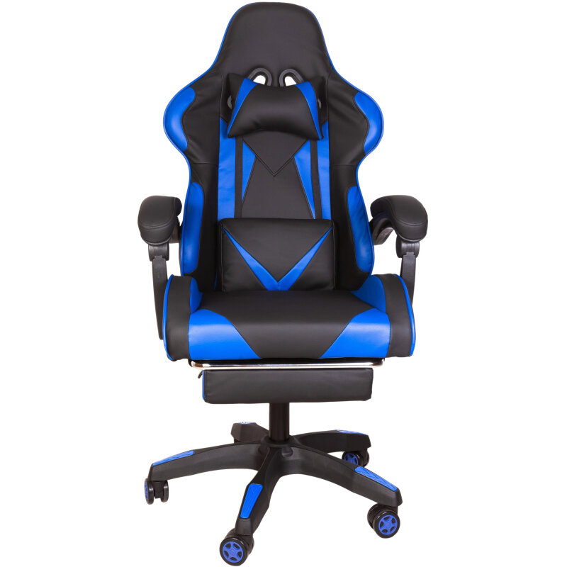 Кресло игровое GRAMBER, черно-синий А04 - фотография № 7
