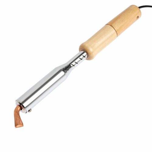 Паяльник тундра деревянная рукоятка плоское медное жало 150 Вт 220 В 95600₽