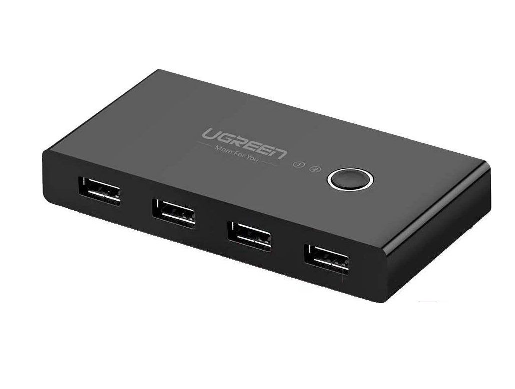 Разветвитель портов UGREEN 2 In 4 Out USB 20 Sharing Switch Box US216 (30767)