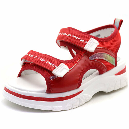 Босоножки Кумир, текстиль, анатомическая стелька, размер 32, красный