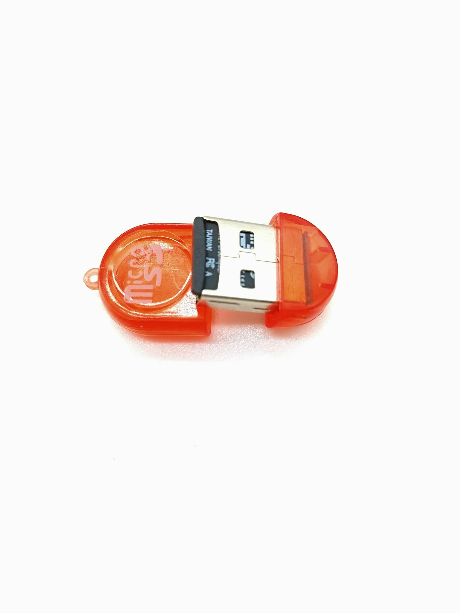 Картридер-Переходник USB-MicroSD Цвет красный