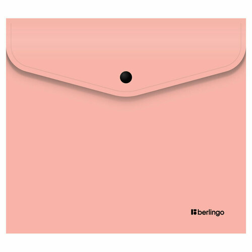 Папка-конверт на кнопке Berlingo Instinct А5+, 200мкм, фламинго, 24 штук, 352641 папка конверт на кнопке berlingo instinct а5 200мкм аквамарин 12шт