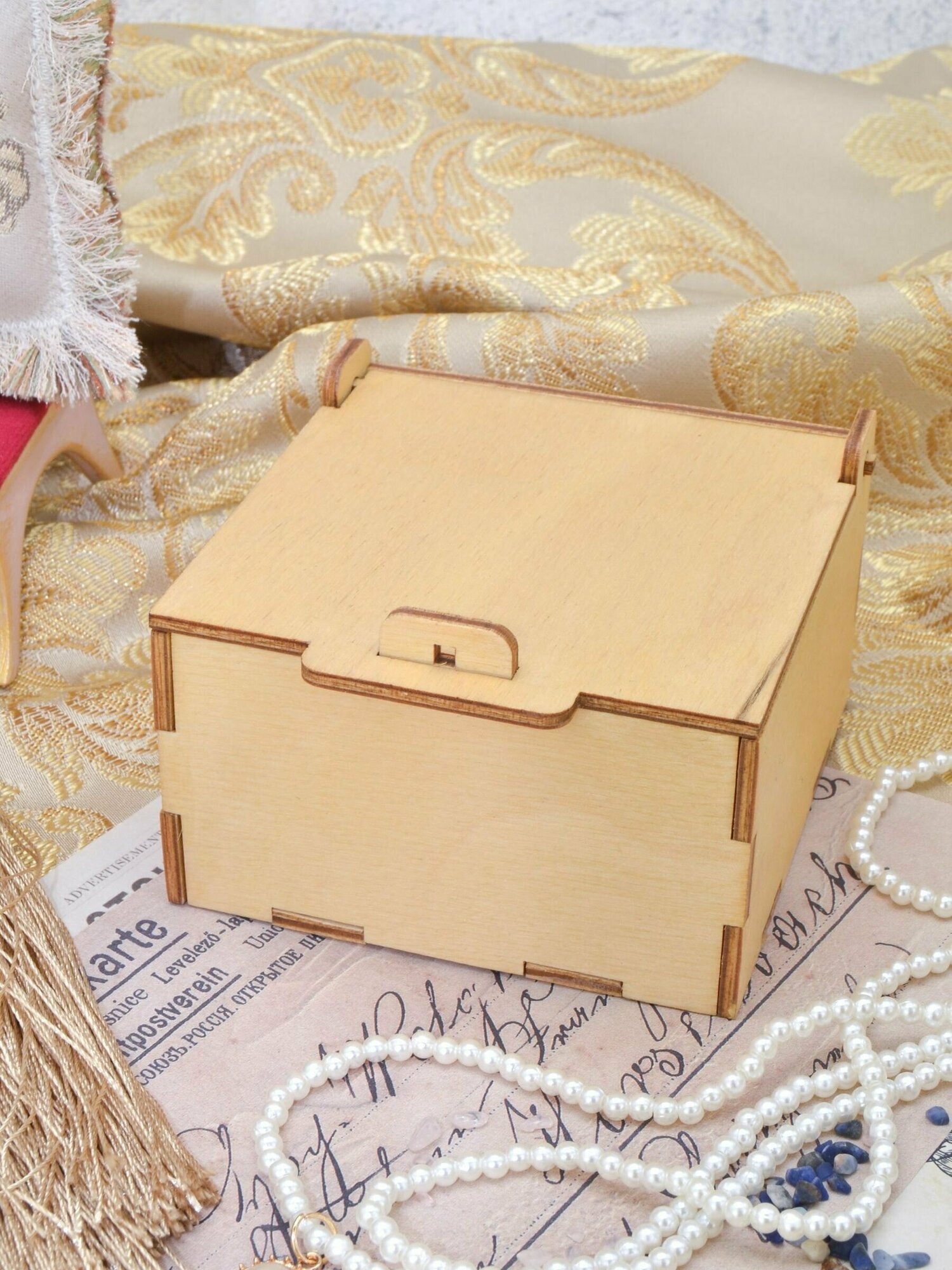 Коробка подарочная, контейнер для хранения, деревянная коробка - фотография № 3