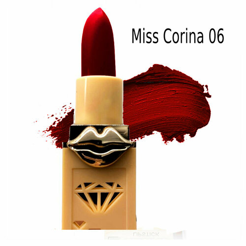 Кремовая матовая помада для губ Miss Corina / помада губная / макияж губ. Тон 06.