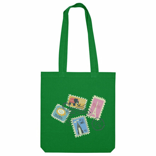 фото Сумка шоппер us basic, зеленый