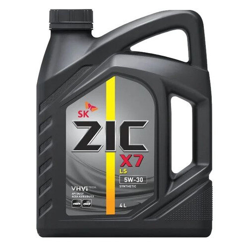Моторное масло ZIC X7 LS, 5W-30, 4л, синтетическое [162619]