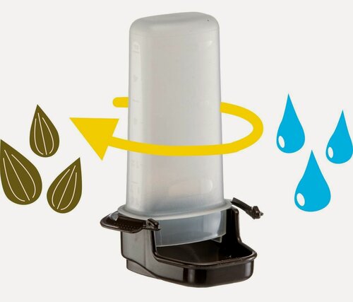 Изображение товара Поилка-кормушка Ferplast Sana 1 для малых и средних птиц с широким носиком