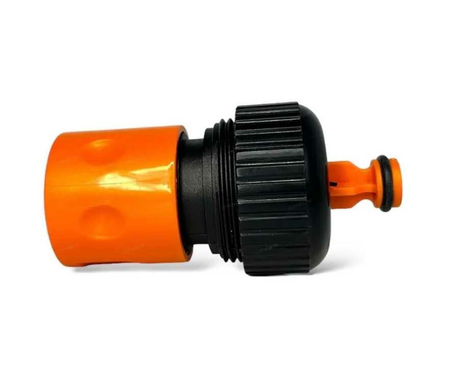 Соединитель быстросъем новэм на шланг с цанговым креплением 3 4 и автостопом MD 327