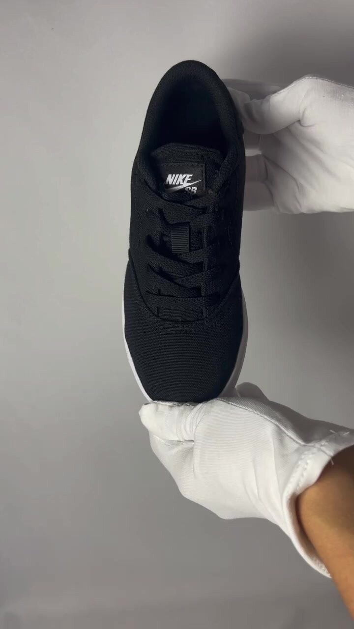 Кроссовки NIKE Check Canvas SB, размер 3Y, черный, белый — фото 1