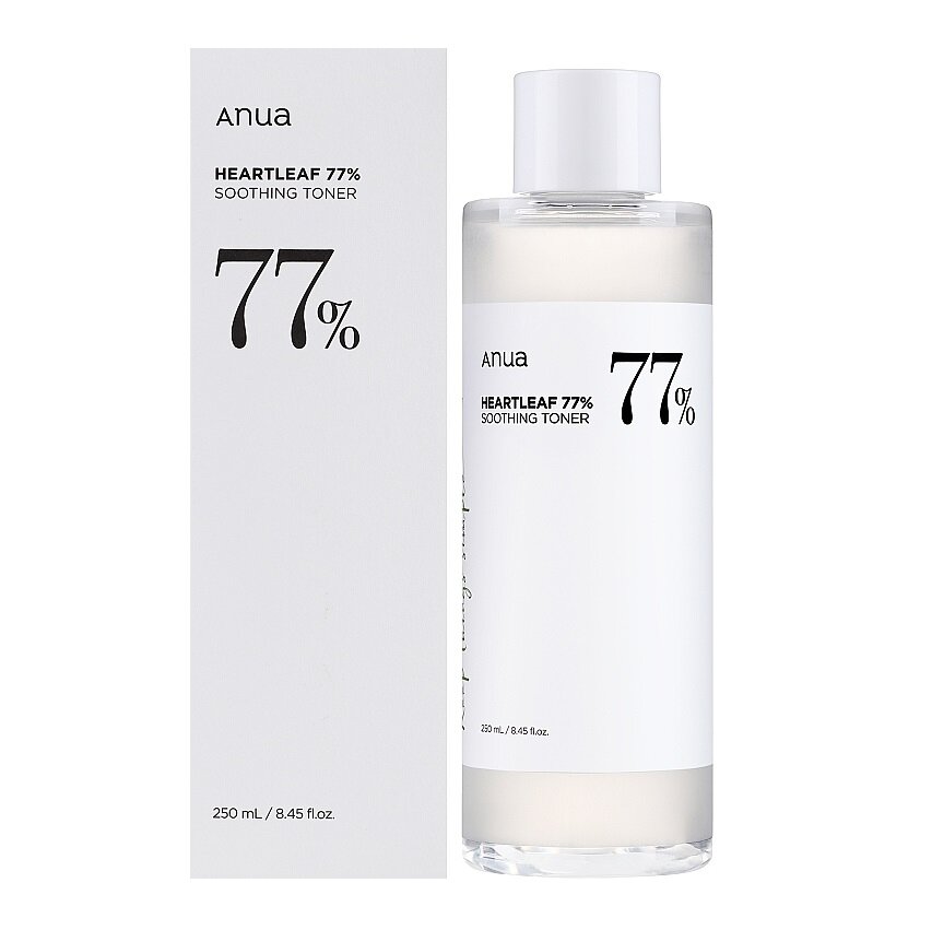 Anua Heartleaf 77% Soothing Toner Успокаивающий балансирующий тонер с экстрактом хауттюйнии, 250 мл