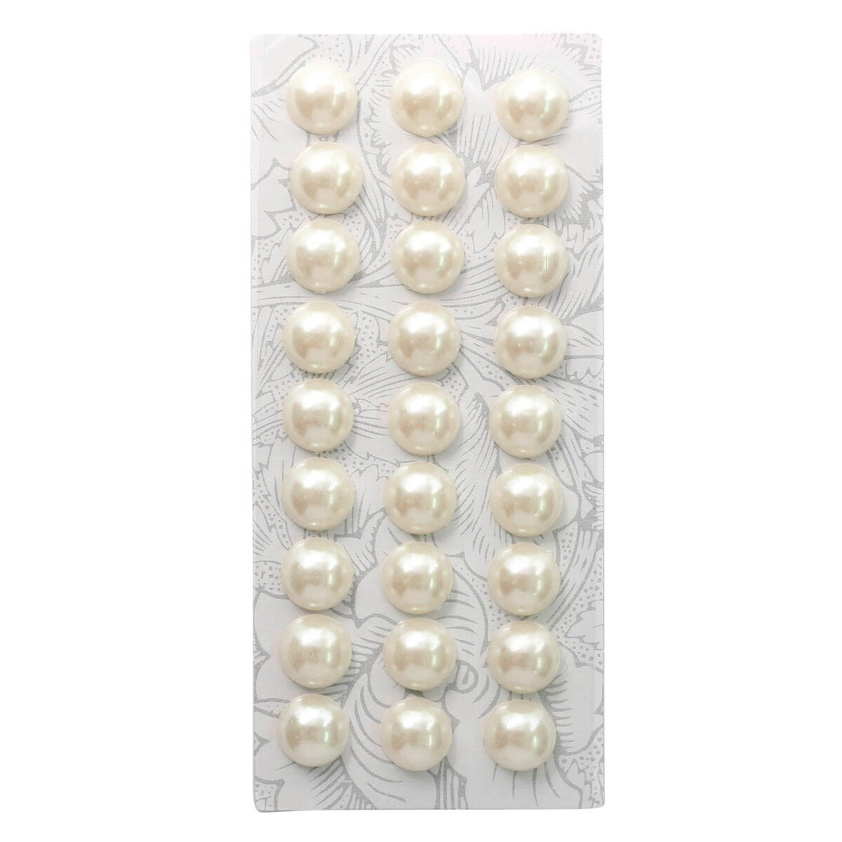 Декоративные наклейки 'Жемчуг' 10 мм 27 шт Astra&Craft (Z24 молочный)