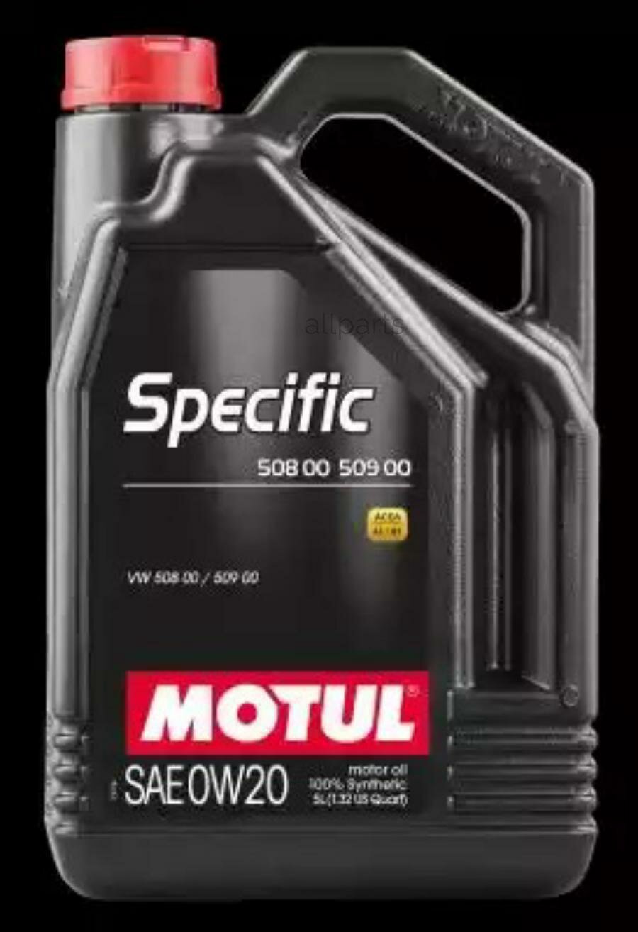 MOTUL 107384 Масло моторное 0W20 MOTUL 5л синтетика SPECIFIC VW 508.00/509.00