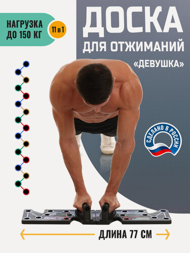 Изображение товара Платформа / Упоры / Доска для отжиманий, Противоскользящая основа "Девушка"