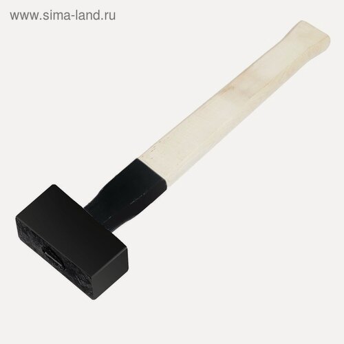 Изображение товара Кувалда LOM, литая, деревянная ручка, квадратная форма бойка, 3 кг