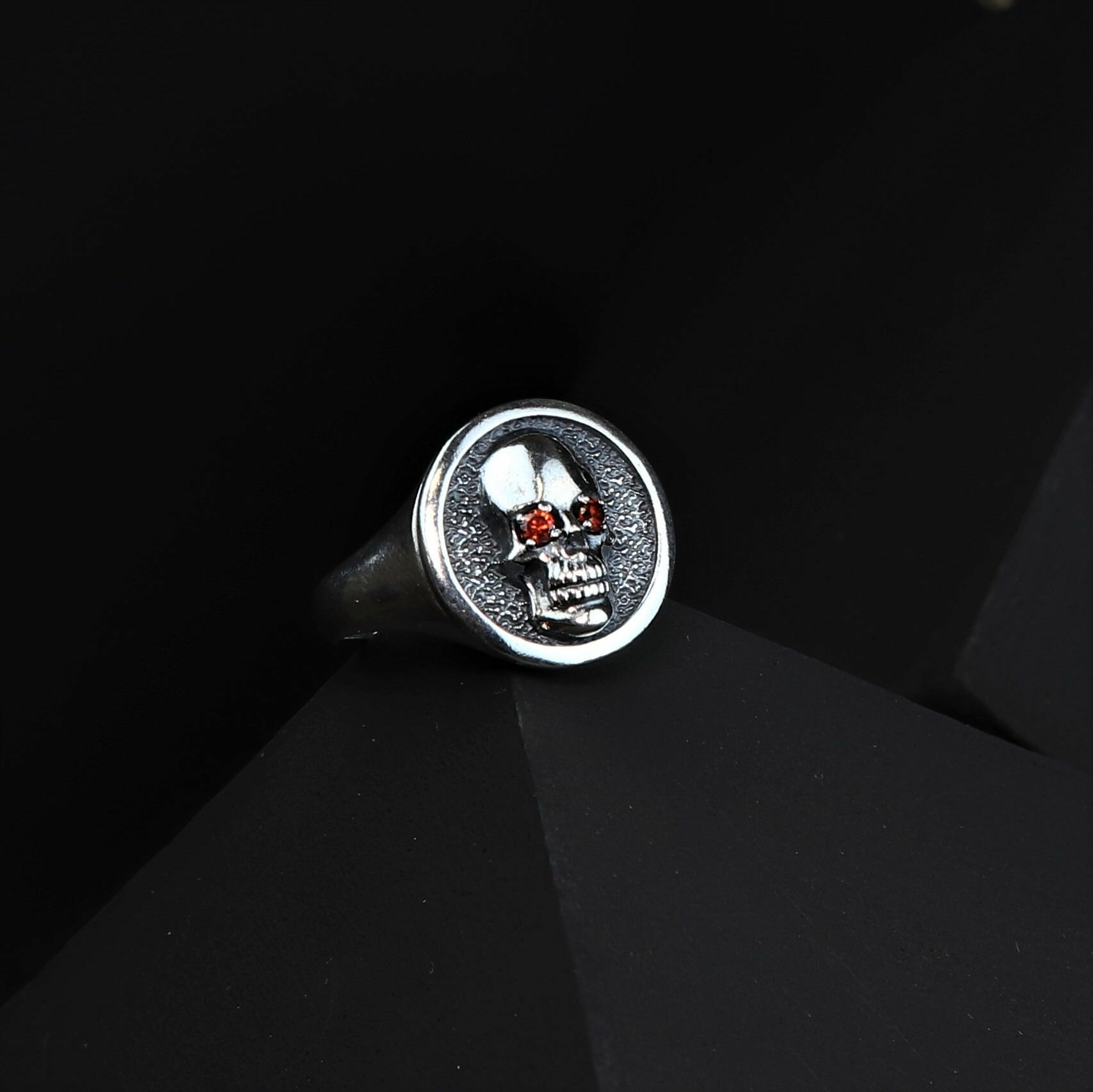 Печатка, серебро, 925 проба, чернение