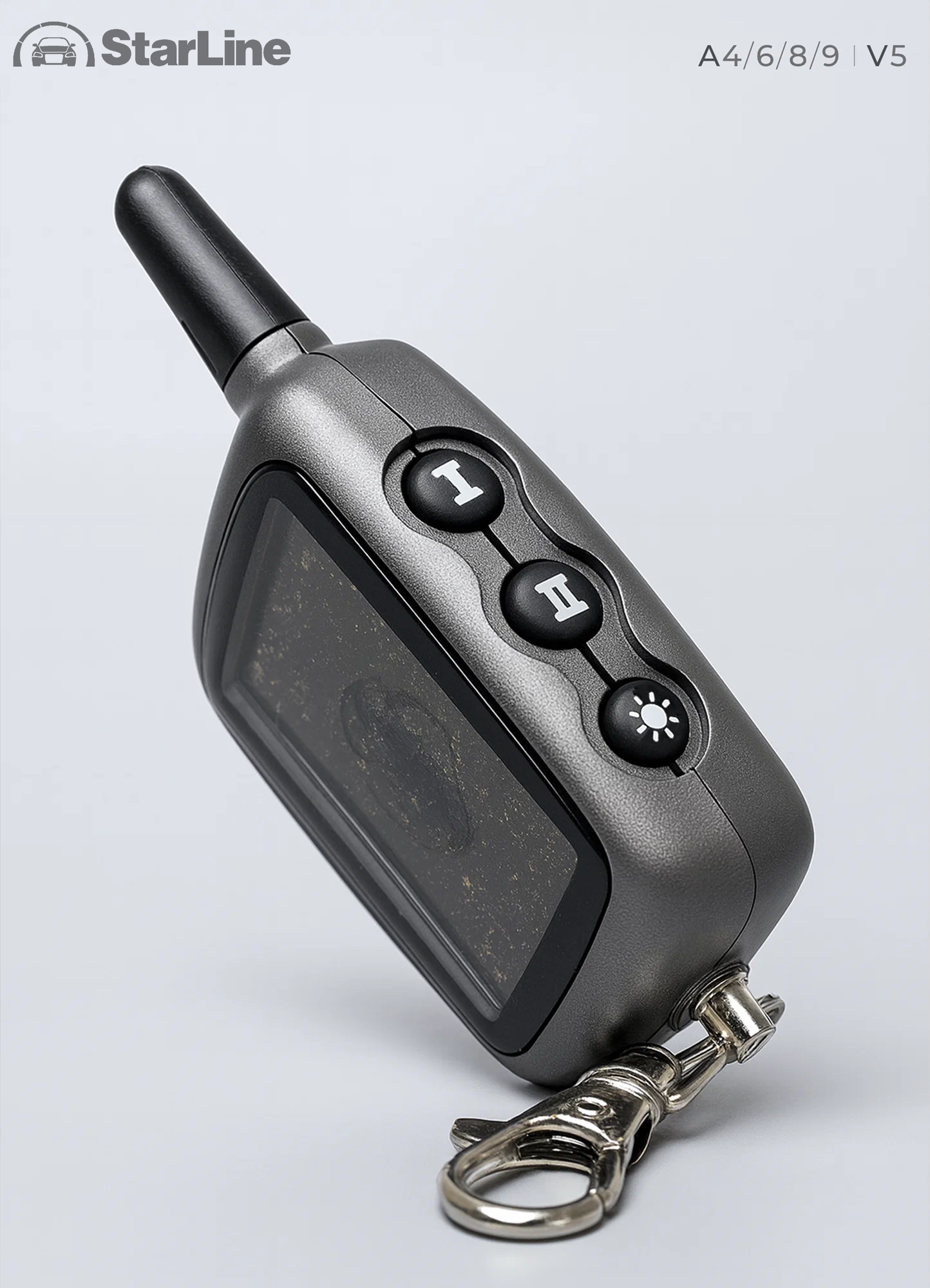 Корпус брелока для сигнализации S-Line A4 A6 A8 A9 V5 — прочный пластиковый чехол для замены и ремонта пульта авто — фото 1