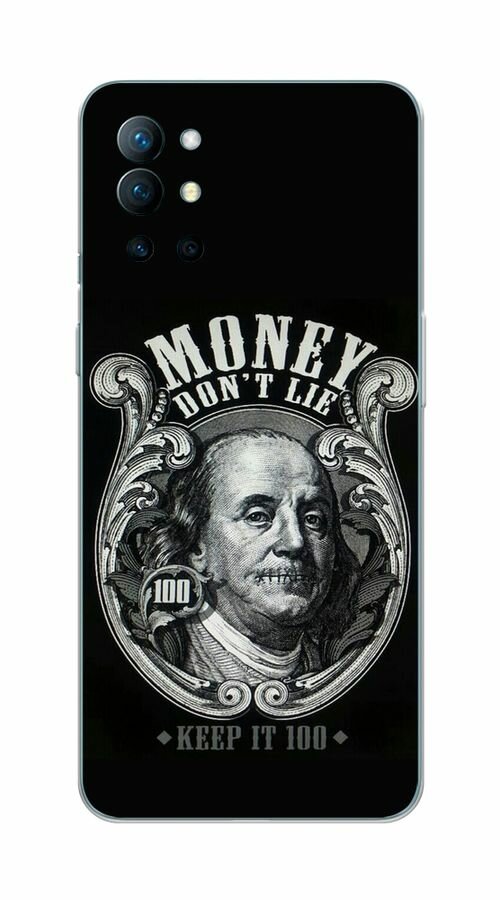 Силиконовый чехол на OnePlus 9R / ВанПлас 9R с принтом Money dont lie