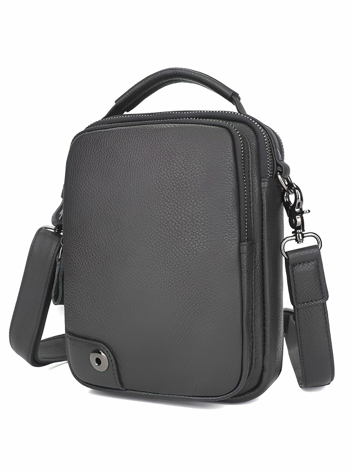 Сумка тоут КожаноFF, фактура гладкая, черный — фото 1