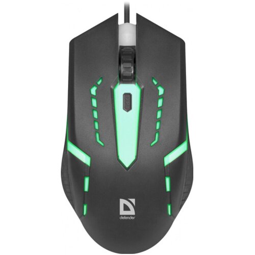 Мышь проводная Defender MB-601 Hit 1200 DPI оптическая USB 4 кнопки цвет чёрный 335500₽