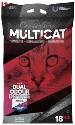 Комкующийся наполнитель Canada Litter Multicat Unscented, 18 кг 18 кг