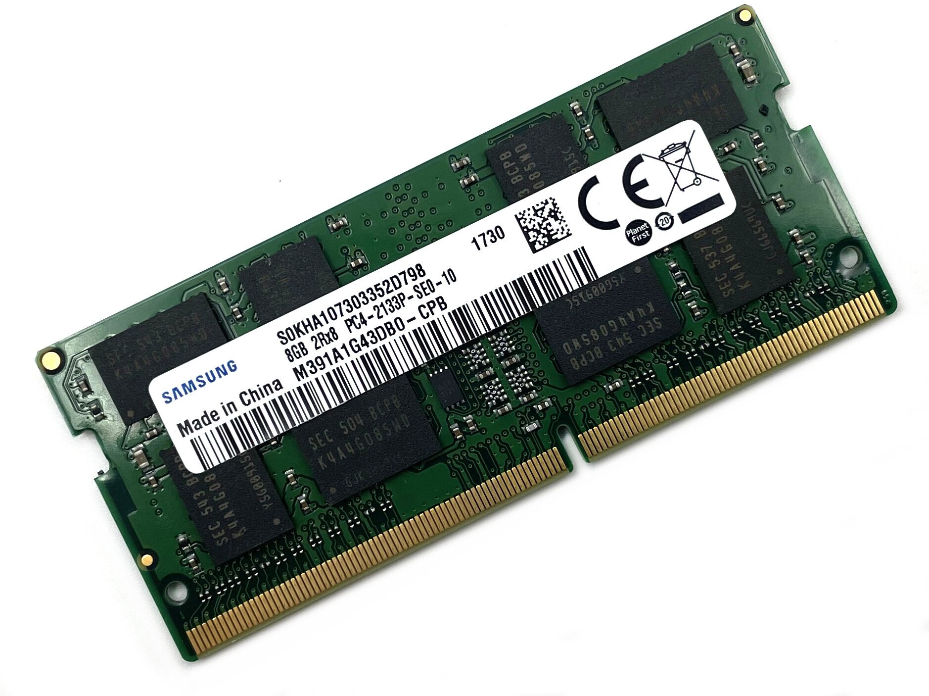 Оперативная память DDR4 8Gb 2133 Mhz Samsung M391A1G43DB0-CPB PC4-2133P для ноутбука