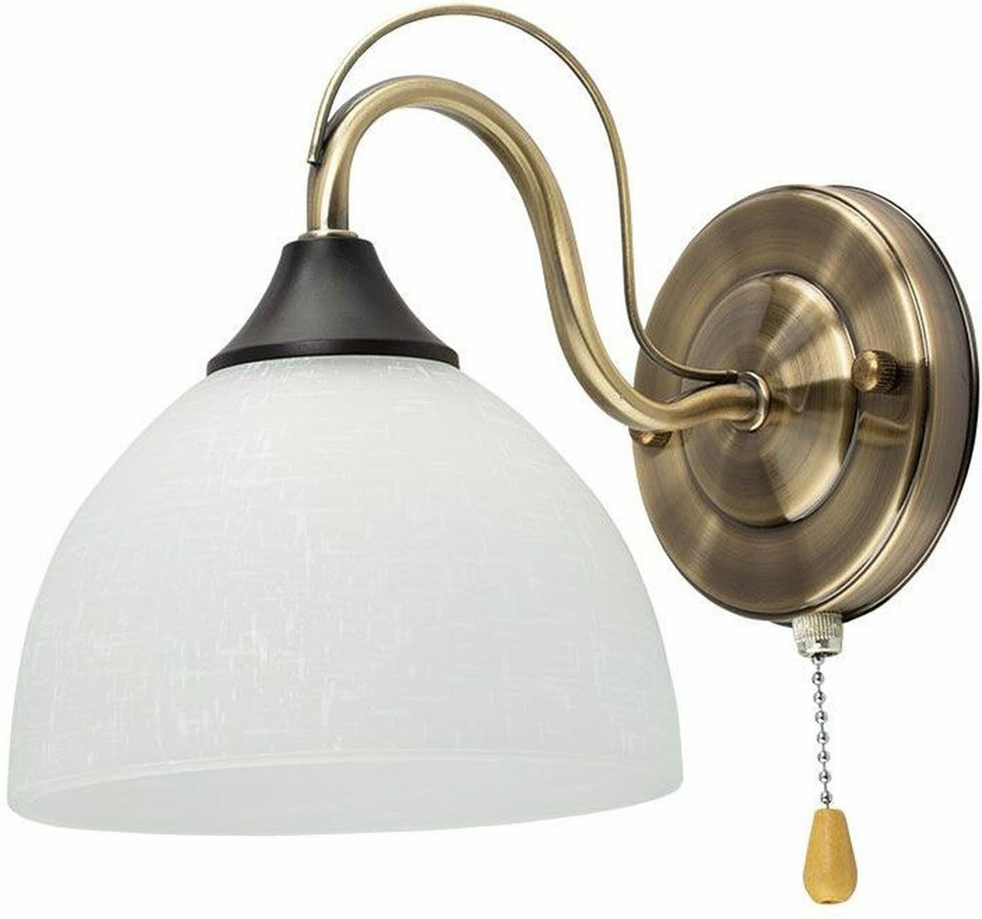 Бра MW-Light De City Олимп E27 60 Вт стекло металл античная бронза