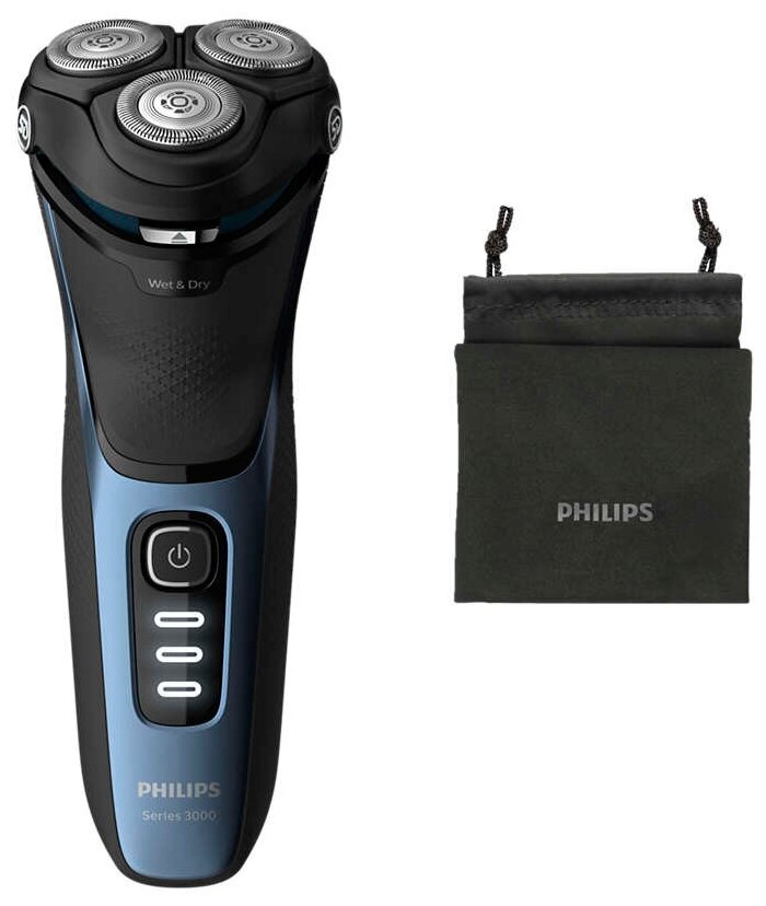 Электробритва Philips S3232 Series 3000, светло-синий - фотография № 5