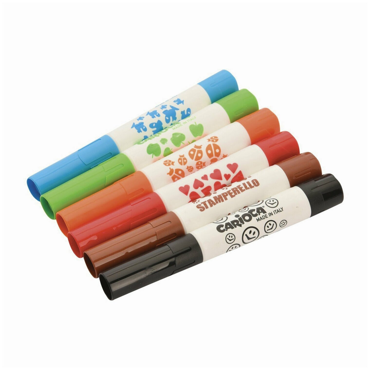 Фломастеры Carioca Stamp Markers 6 цв. - фото №5