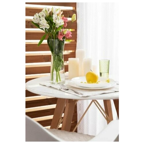 Стеклянная ваза декоративная интерьерная 26 см Подарок Праздник Сувенир 14 февраля 8 марта