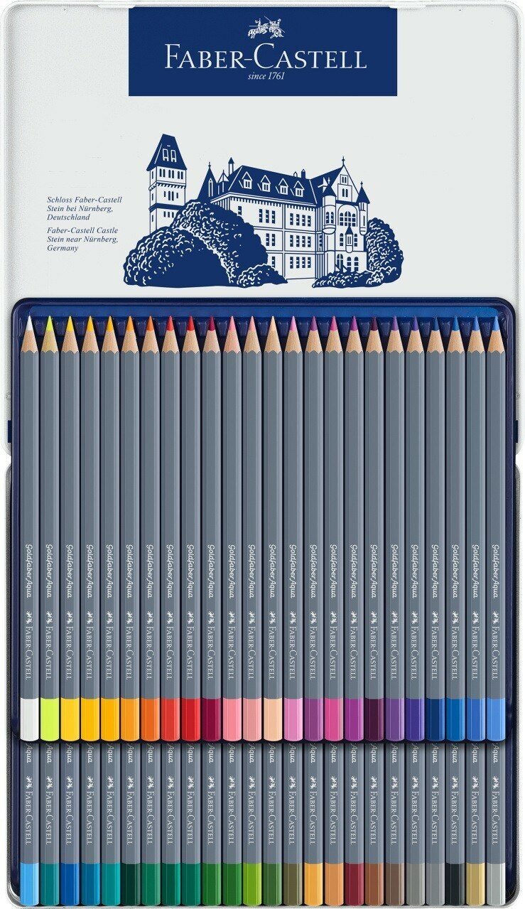 Акварельные карандаши Faber Castell Набор акварельныйх карандашей 48 цветов Goldfaber Aqua