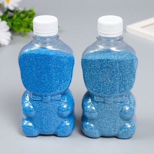 Песок цветной в бутылках Синий 500 гр микс 315₽
