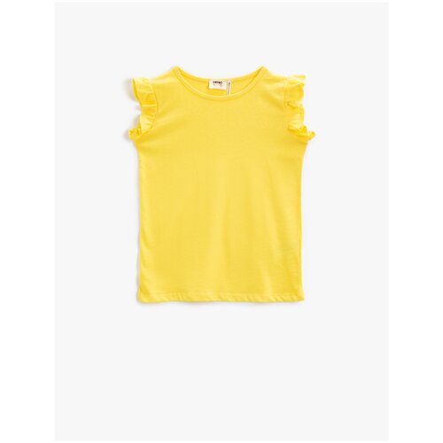 фото Футболка koton, размер 7-8 лет (122-128), 171 желтый