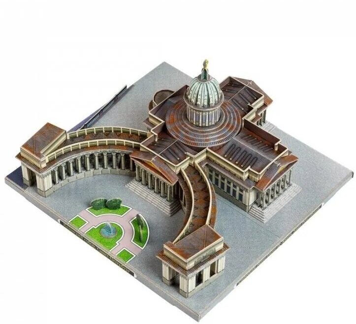 Модель из картона Казанский собор Санкт-Петербург в миниатюре