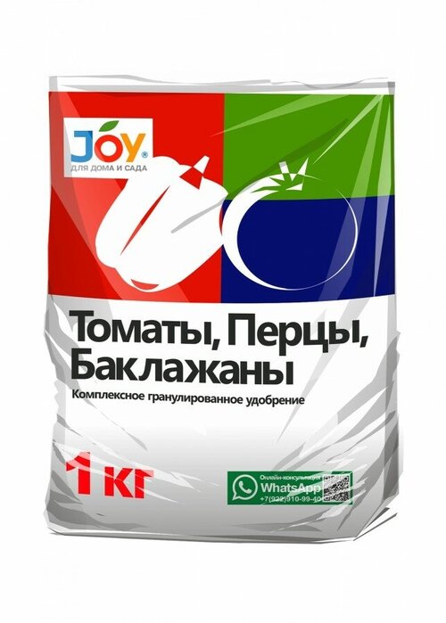 Удобрение Томаты, перцы, баклажаны 1кг (минеральное) JOY (N: P: K 13:20:24) (арт. 841719)