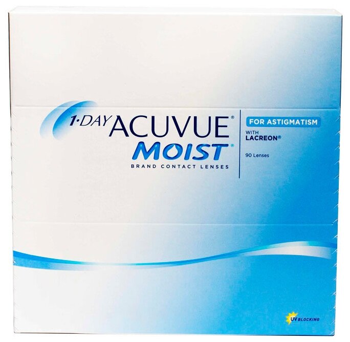 1-Day Acuvue Moist for Astigmatism (90 линз) (-4.50/-0.75/10°/8.5)