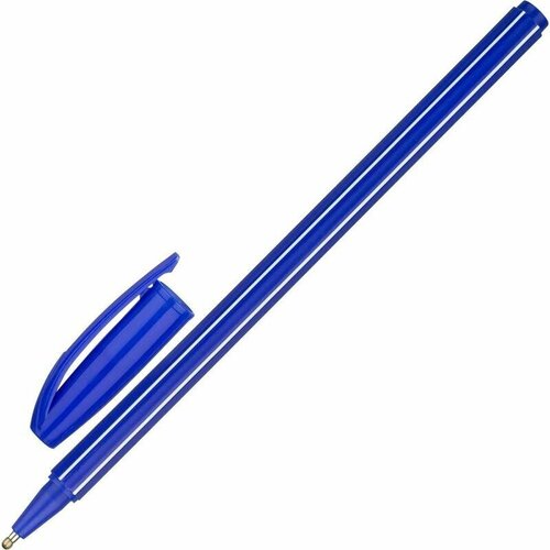 Ручка шариковая одноразовая Attache Economy синяя (синий корпус, толщина линии 0.7 мм), 1258567