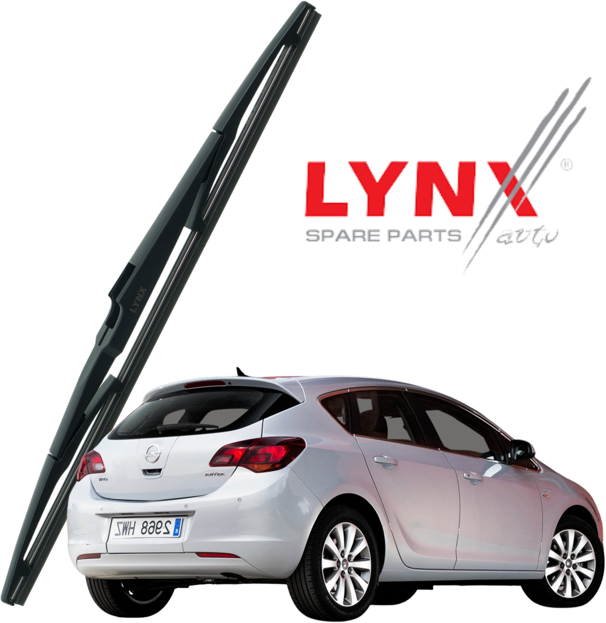 Дворник задний Opel Astra J (4) P10 / 2009 - 2015 щетка стеклоочистителя задняя крепление оригинальное / 1шт 300мм LYNXauto
