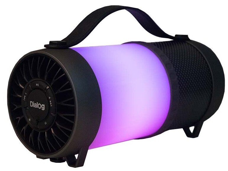 Колонки Dialog Progressive AP-1010 - акустическая колонка-труба c RGB фонарем, 12W RMS, Bluetooth, FM+USB+SD - фото №5