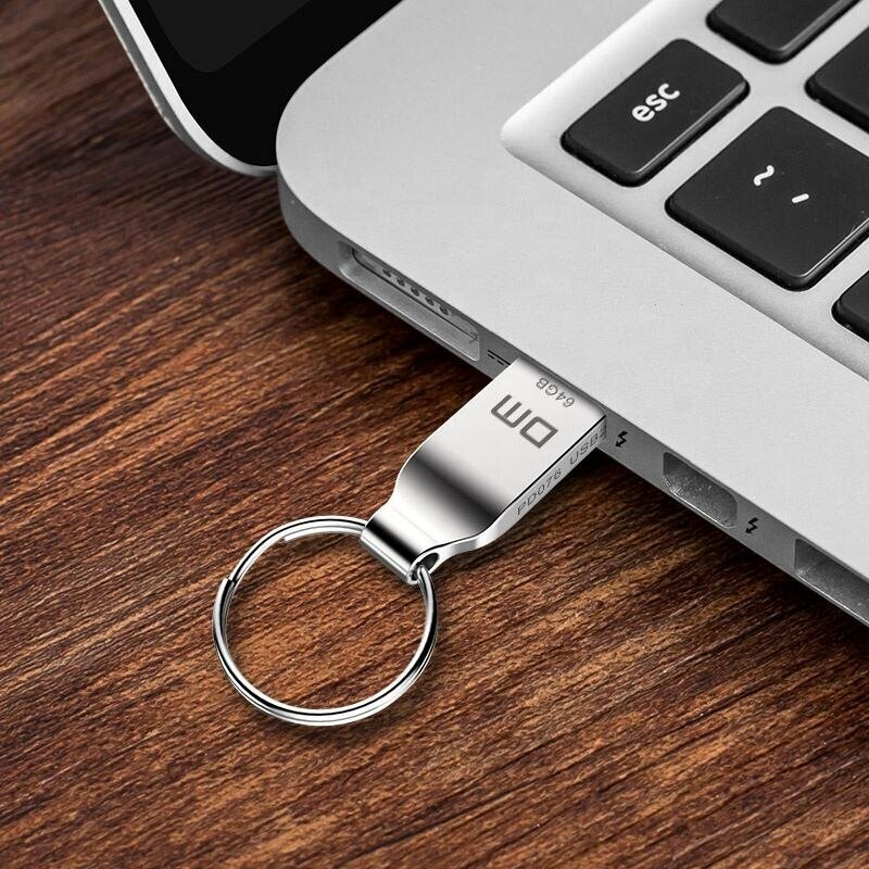 Флешка DM PD076, 64Gb, USB 3.0 Серебристый PD076-USB3.0 64GB - фото №2